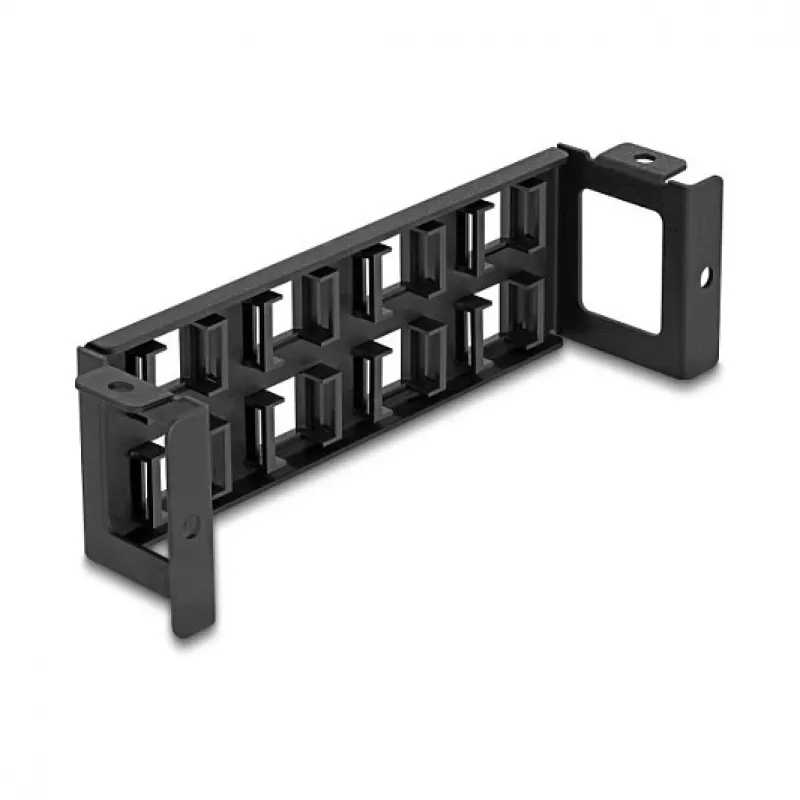 Patch panel DeLOCK 86517 nero metallo plastica montaggio a parete