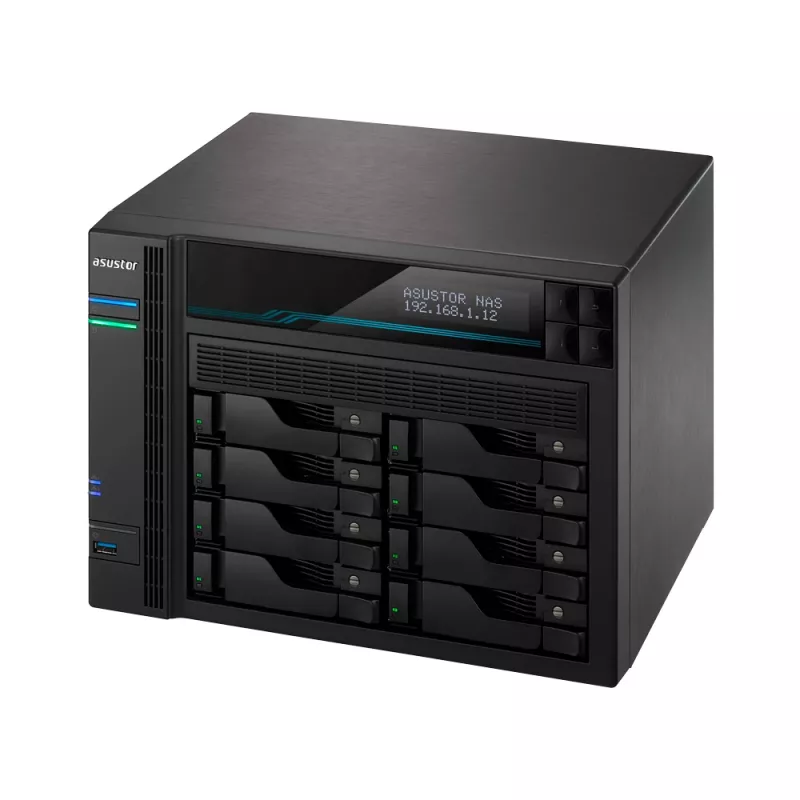 Asustor AS6508T NAS tower Intel Atom® C3538 8 GB DDR4 0 TB ADM nero
