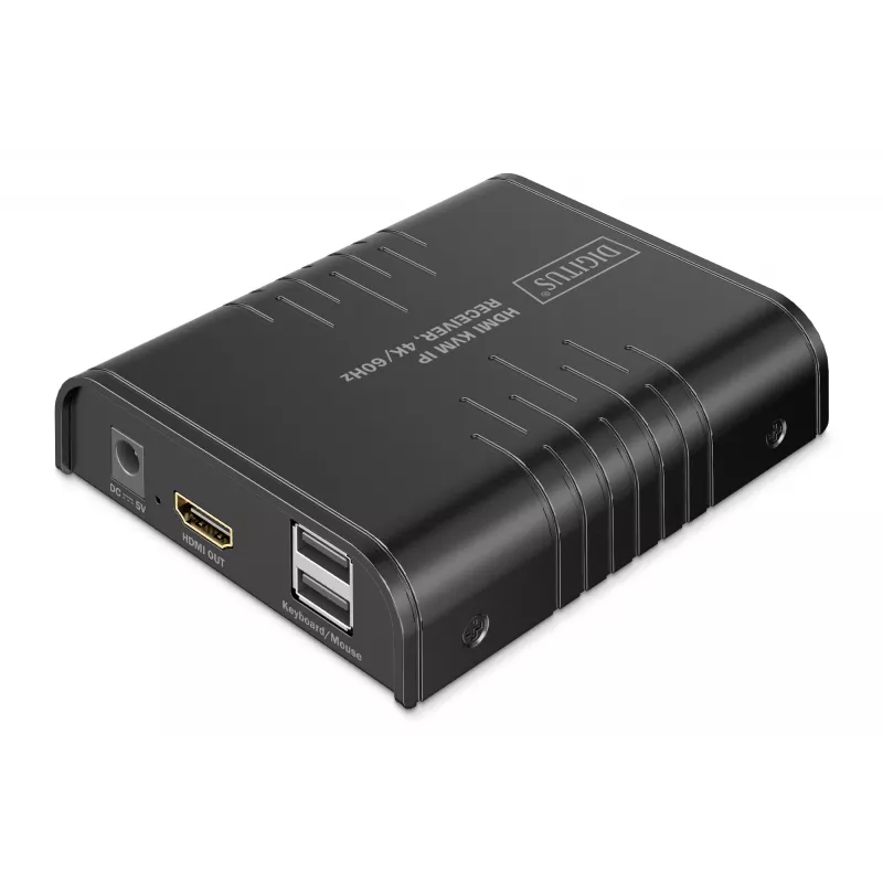 Ricevitore KVM IP HDMI Digitus 4K/60Hz con filo 200m