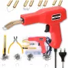 Set saldatore per plastica / saldatore a stilo Extralink con 200 graffette