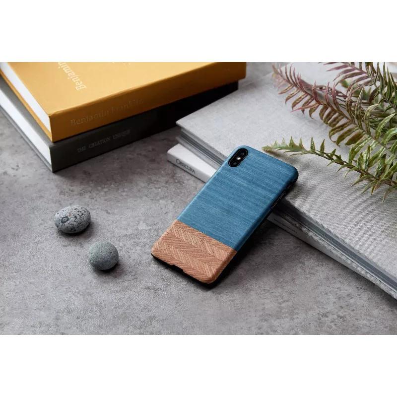 Custodia per smartphone man and wood per iPhone XS Max — Denim nero