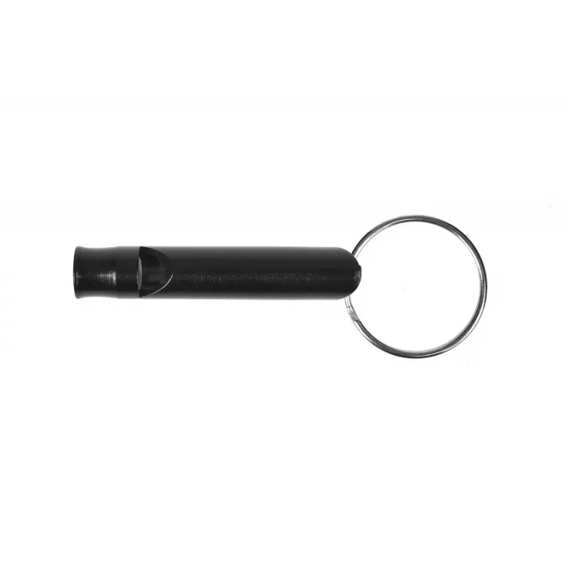 Fischietto da sopravvivenza GUARD YC-010-BL alluminio, nero, lunghezza 45 mm, diametro 8 mm