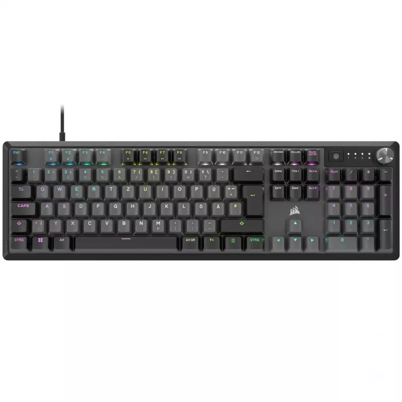 Corsair K70 CORE RGB tastiera gaming USB QWERTZ tedesco grigio