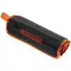 Set meccanico con borsa arrotolabile 76 pezzi nero arancione