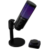 LORGAR SMP40, microfono RGB con tasto di mute esterno e supporto in metallo, nero