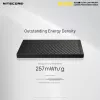 Powerbank portatile Nitecore NB10000 — 10000 mAh, USB‑A + USB‑C, uscita totale 38 W, grigio