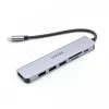 Hub USB-C Unitek 7in1 alluminio PD 100W 5 Gbps — adattatore multiporta con Power Delivery