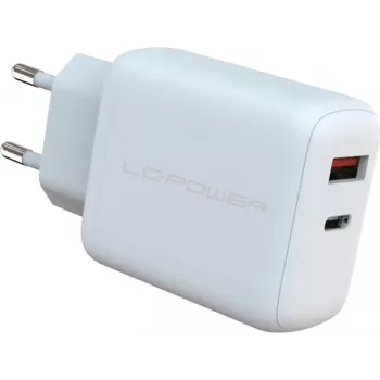 Caricabatterie da interno LC-Power LC-GAN-45 caricabatterie rapido universale AC bianco