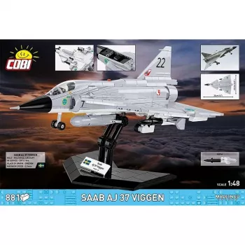 Cobi Blocks Saab AJ 37 Viggen set di costruzione 881 pz.