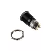 Interruttore/pulsante antieffrazione DimasTech 19mm Blackline Dot RGB PD218