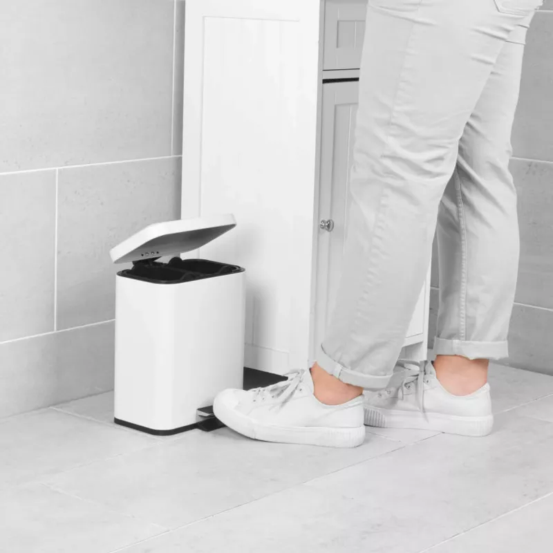Pattumiera Beldray LA035235WHTFEU7 doppio scomparto 5 L bianco