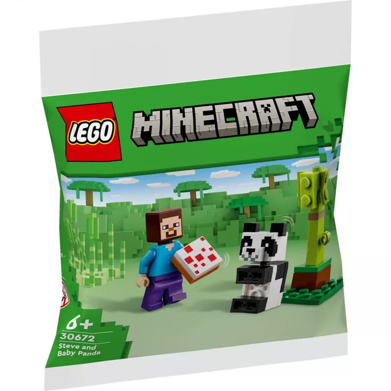 LEGO Minecraft Steve e Baby-Panda 30672 Polybag