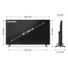 Sharp | 40HF3265E | 40 pollici | Smart TV | Google TV