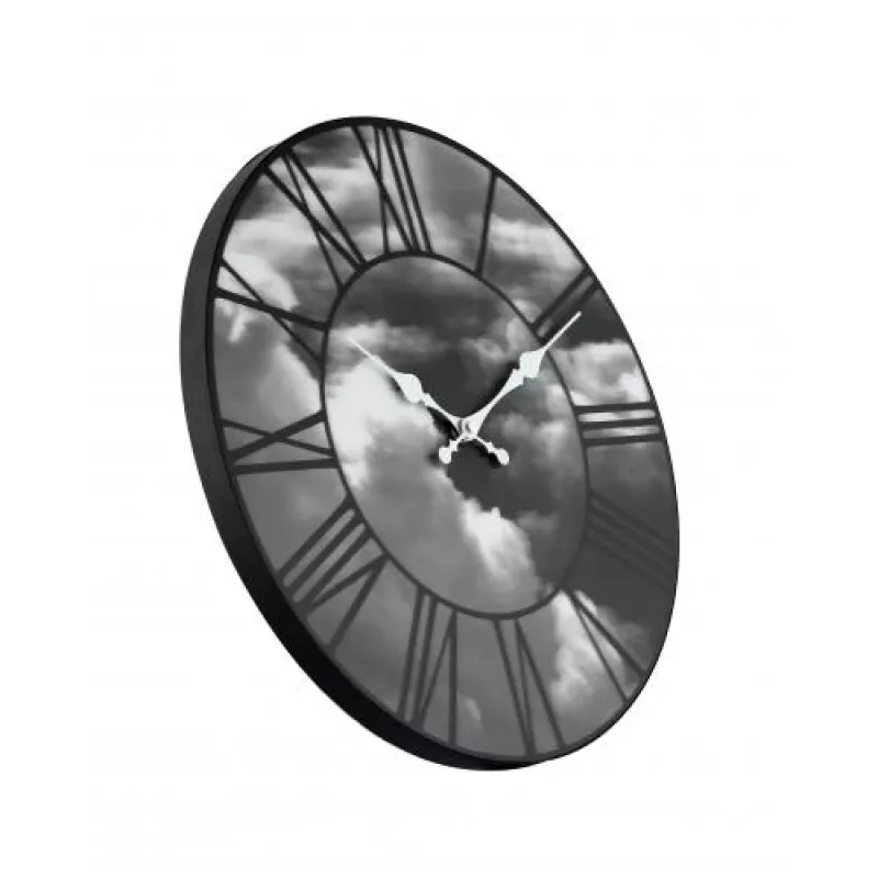 NeXtime orologio 3037 Clouds, Ø39 cm, da parete, nero
