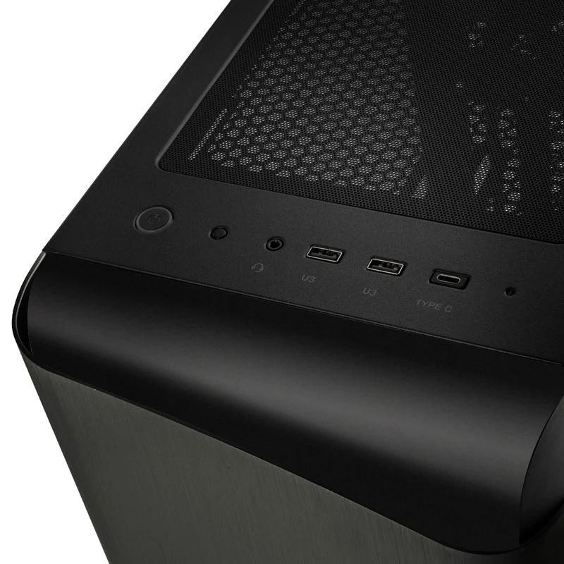 SilverStone Seta A1 Midi-Tower, vetro temperato - nero
