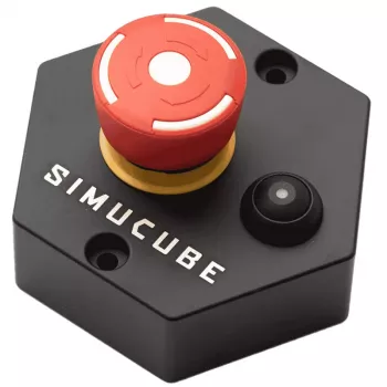 Pulsante Simucube Premium interruttore coppia, nero/rosso, 120×120×70 mm