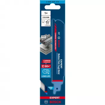 Bosch EXPERT ‘MEDIUM-THICK TOUGH METAL’ S 955 HHM lama per seghetto a sciabola acciaio al carbonio (HCS) 1 pz.
