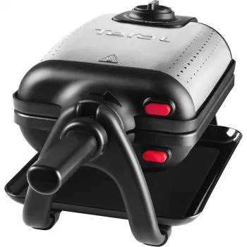 Tefal WM756D macchina per waffle 2 waffle 1200 W nero, acciaio inox
