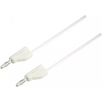 VOLTCRAFT cavo di prova [connettore maschio 4 mm - connettore maschio 4 mm] 2 m bianco MSB-300 (MSB-300-2-WS)