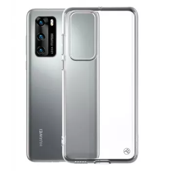 Custodia in silicone Tellur per Huawei P40, trasparente