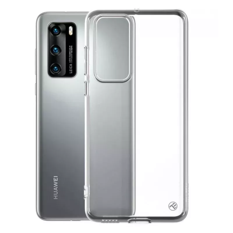 Custodia in silicone Tellur per Huawei P40, trasparente