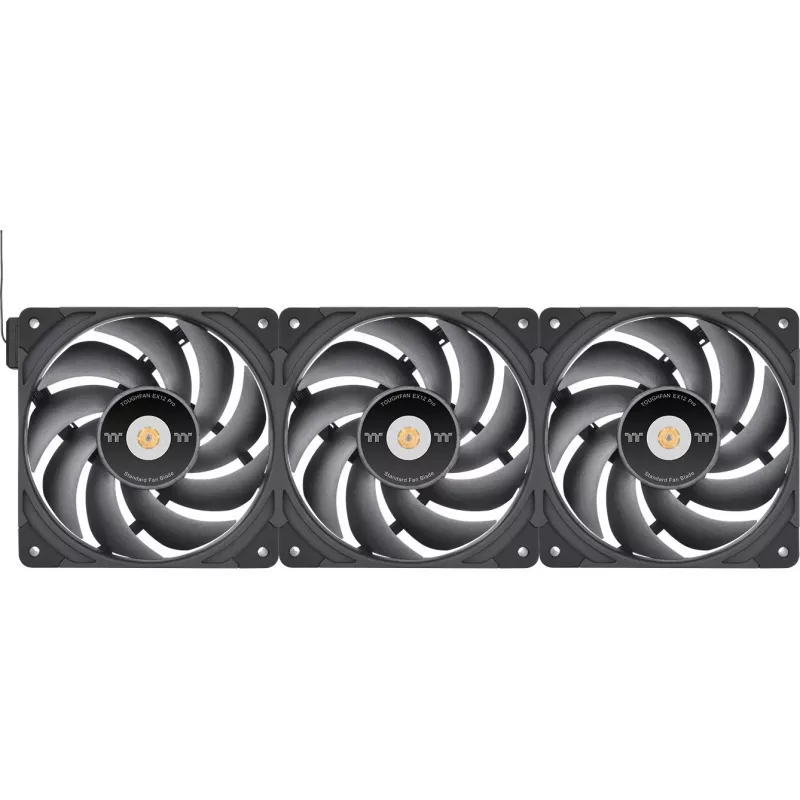Thermaltake TOUGHFAN EX12 Pro Swappable Edition 120mm Ventola per case confezione da 3 Nero