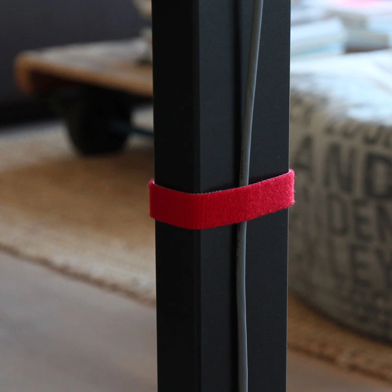 LABEL THE CABLE rotolo di nastro velcro double-face 4x 1m - colori misti