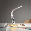 Lampada da scrivania Hawk HW-LAMP05 bianca LED regolabile — lampada da lavoro LED compatta con braccio regolabile