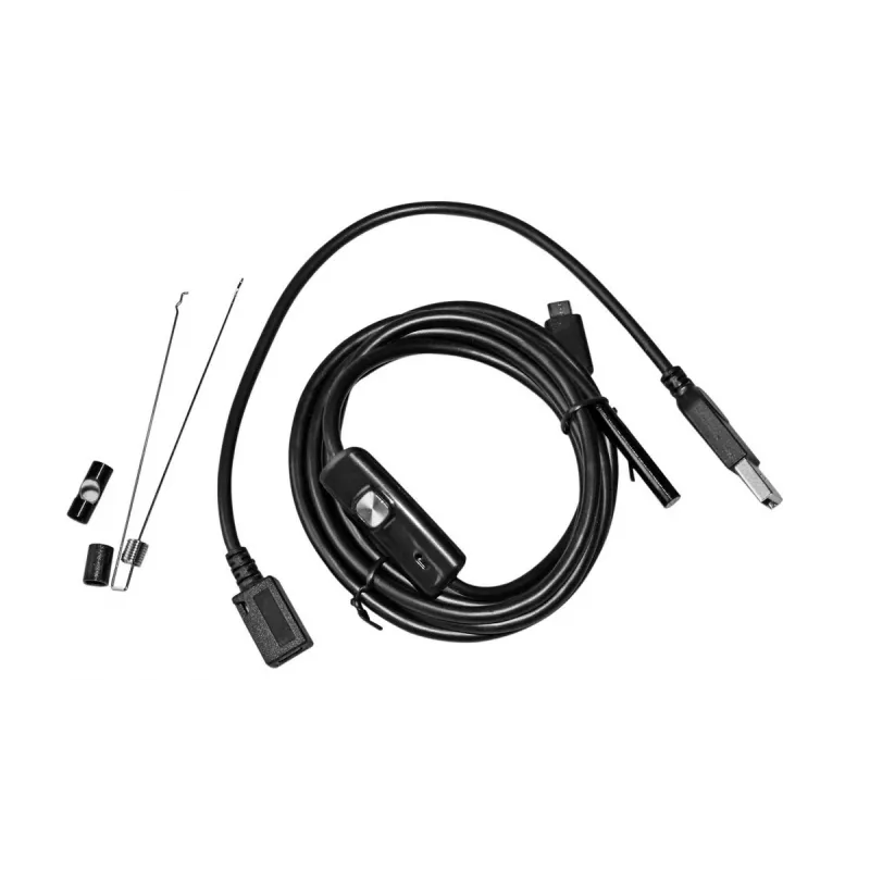 Endoscopio USB MEDIA-TECH ENDOSCOPE 66° CMOS, 640x480 30fps, IP67, 6 LED, magnete e gancio