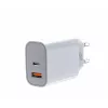 Caricabatterie universale 2x3A USB C + USB A Power Delivery bianco