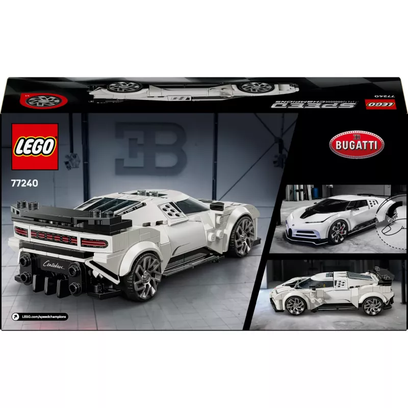 Set giocattolo da costruzione LEGO Bugatti Centodieci Speed Champions 77240 – 291 pezzi, 1 minifigure, da 9 anni