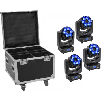 Apparecchio di illuminazione EUROLITE TMH-H240 Beam Wash Flower Effect 4x — luce a effetto LED, unità compatta