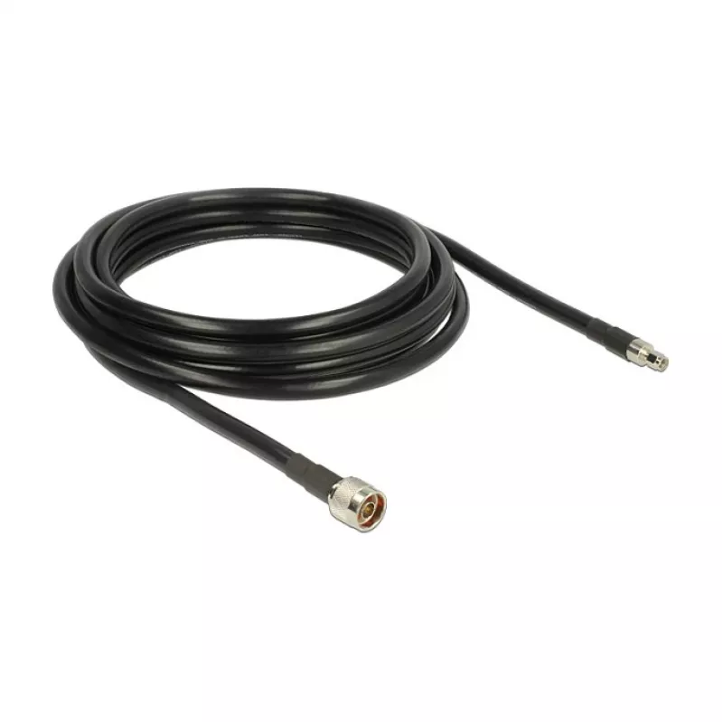 Cavo coassiale DeLOCK 5 m RP-SMA CFD400 LLC400 nero