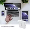 Qoltec caricabatterie GaN FAST 108W | 5-20V | 3-4.7A | USB C | bianco