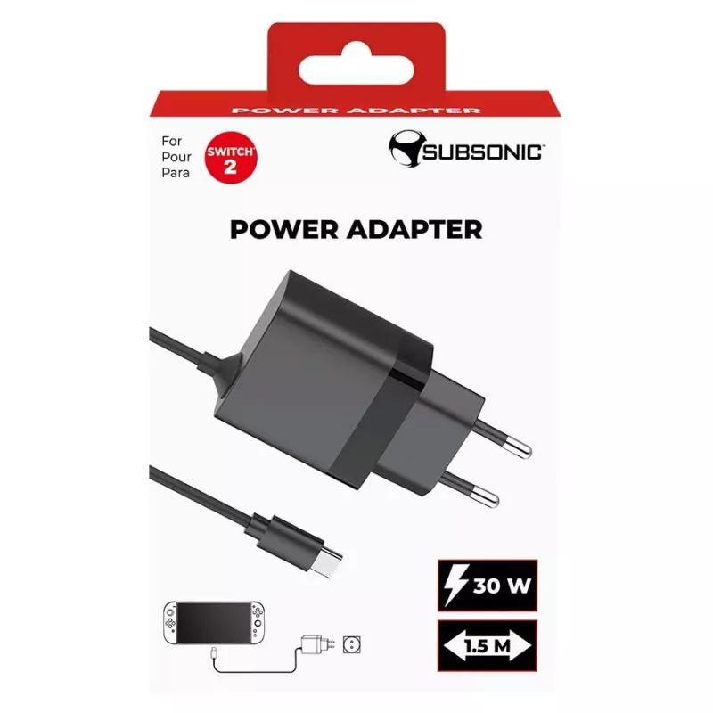 Alimentatore SUBSONIC SA5713 per Switch 1/2 15V 2,5A