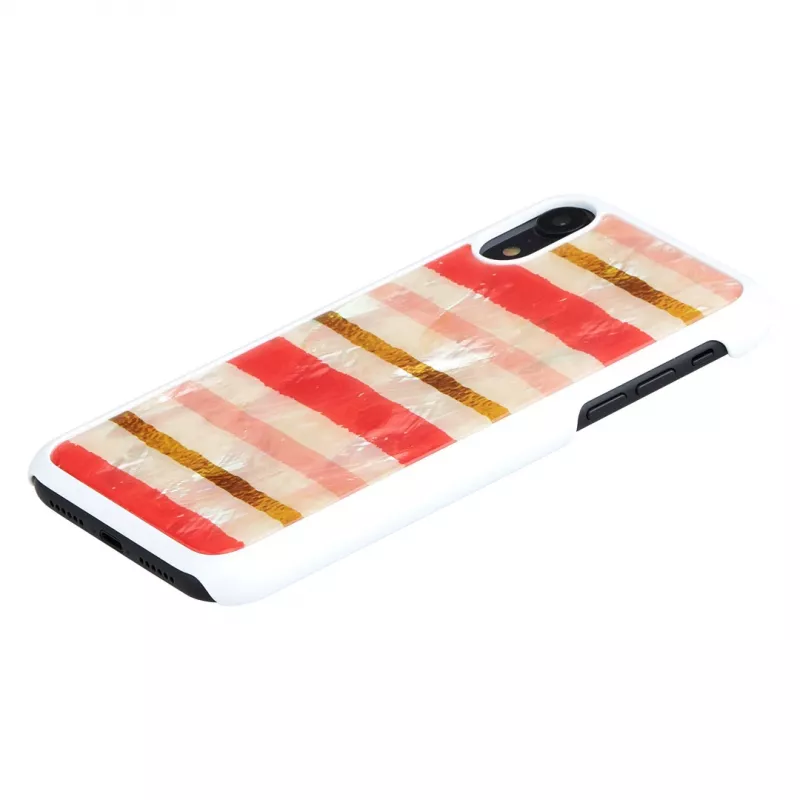 Custodia protettiva iKins per iPhone XR — design Short Cake, bianco