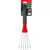 Rastrello da giardino Sourcing LD-M/ZM 015 — denti in acciaio, rosso, misura media