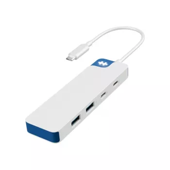 Hub USB-C HYPER HyperDrive Flex HD5200BUGL — 4 porte, blu
