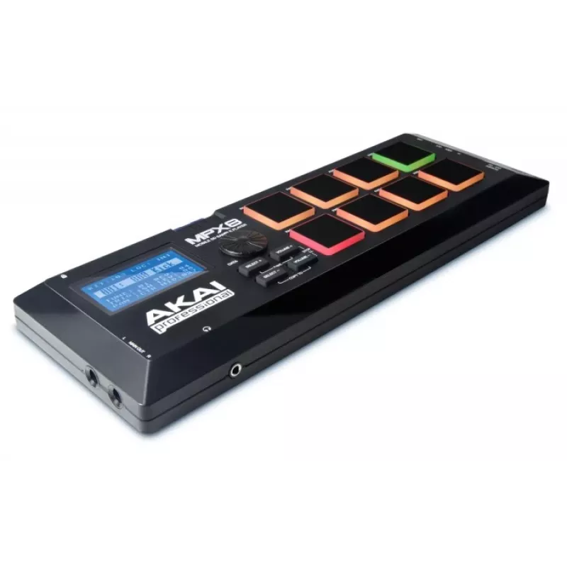 Akai MPX8 Sample Player e Pad Controller, nero