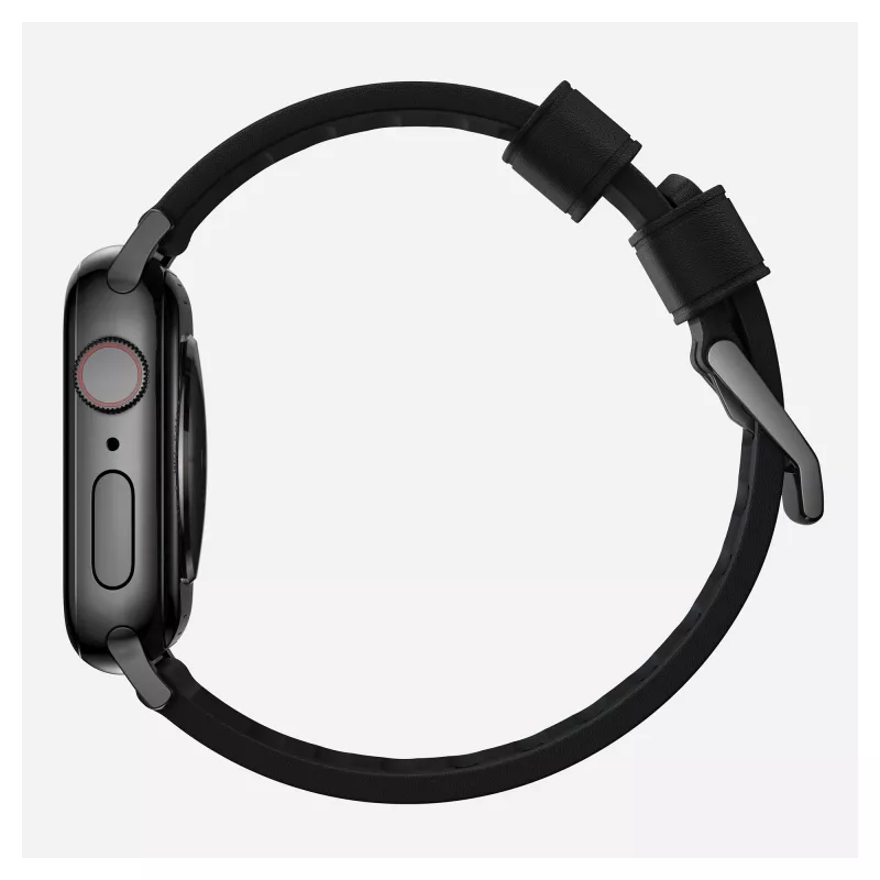 Cinturino Nomad Modern Strap nero pelle Active connettore nero 42/44/45/49 ProV2