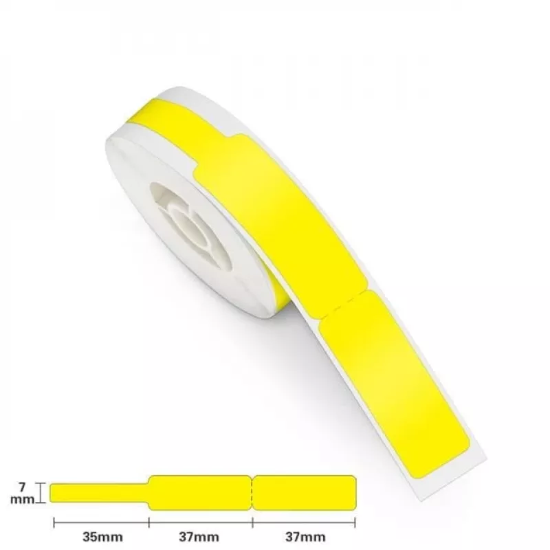 NIIMBOT RXL12.5109-65Y etichette termiche 12,5 x 109 mm, 65 etichette per rotolo, gialle, per D11/D110