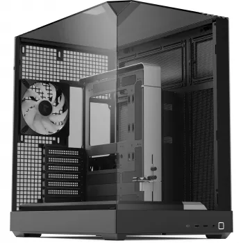Case per PC APNX V2 con tre pannelli in vetro temperato, nero
