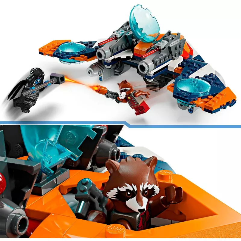 Giocattolo da costruzione LEGO Marvel Super Heroes astronave Rocket 76278 – set Rocket e Ronan