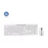 CHERRY Stream Desktop tastiera mouse inclusi ufficio RF wireless QWERTZ tedesca bianco