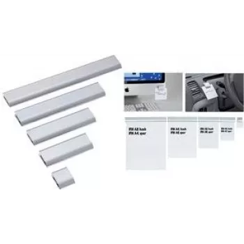 Maul barra fermacarte 6246608 DIN A6 alluminio opaco argento