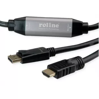 Adattatore cavo video ROLINE 11.04.5776 7.5m HDMI Type-A DisplayPort nero