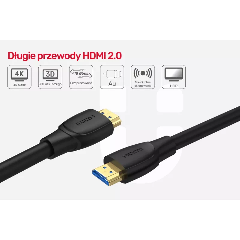 Unitek cavo HDMI 2.0, 4K 60Hz, C11068BK, 7 m