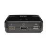 Eaton Tripp Lite series switch KVM USB/HD a 2 porte con audio/video, cavi e condivisione periferiche USB - switch KVM/audio/USB - 2 x KVM/audio/USB - 1 utente locale - Deskt