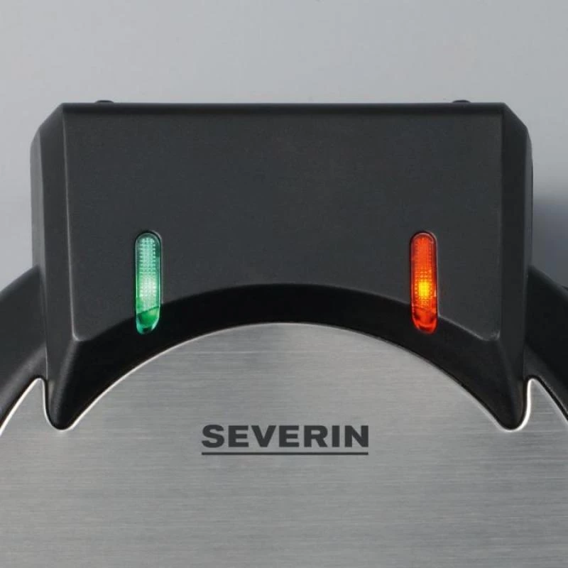Severin WA 2103 waffle maker per 4 waffle 1200 W nero, argento