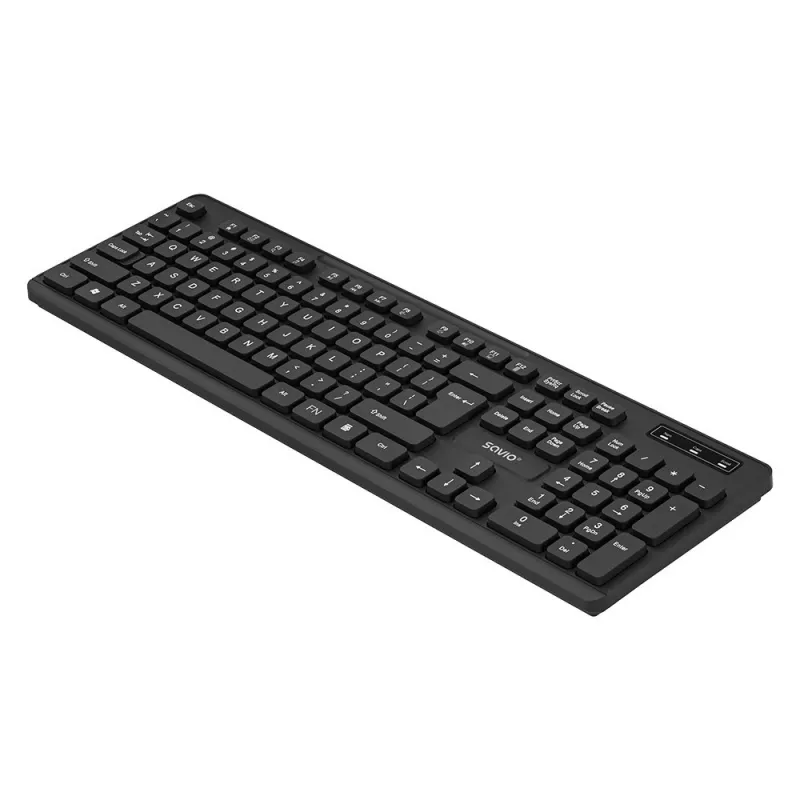 Savio KB-02 Tastiera Home/Office USB QWERTY nero